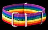 18mm LGBT Rainbow NATO Military Watch Strap